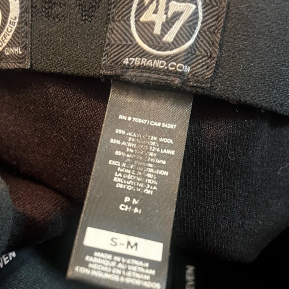 NHL Vegas Golden Knights ‘47 Branded Women's Core Primary Logo Fitted Hat Black - Picture 4 of 6